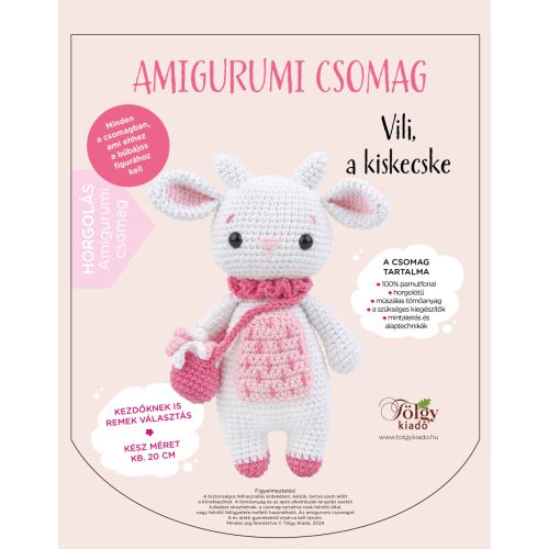 Amigurumi csomag – VILI, a kiskecske